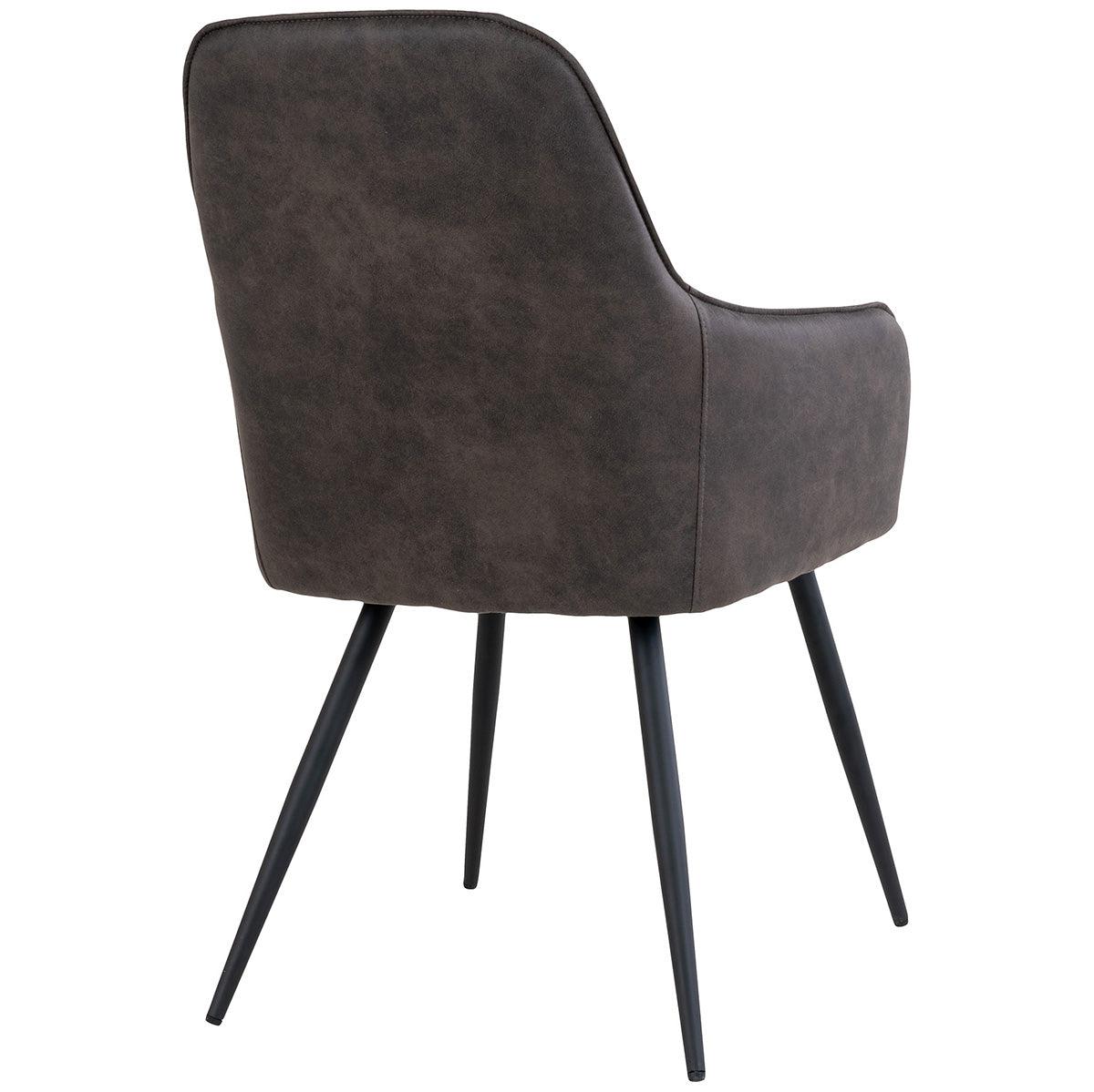 Harbo Dark Grey Microfiber Dining Chair (2/Set) - WOO .Design