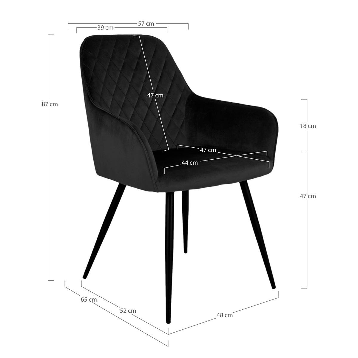 Harbo Velvet Dining Chair (2/Set) - WOO .Design