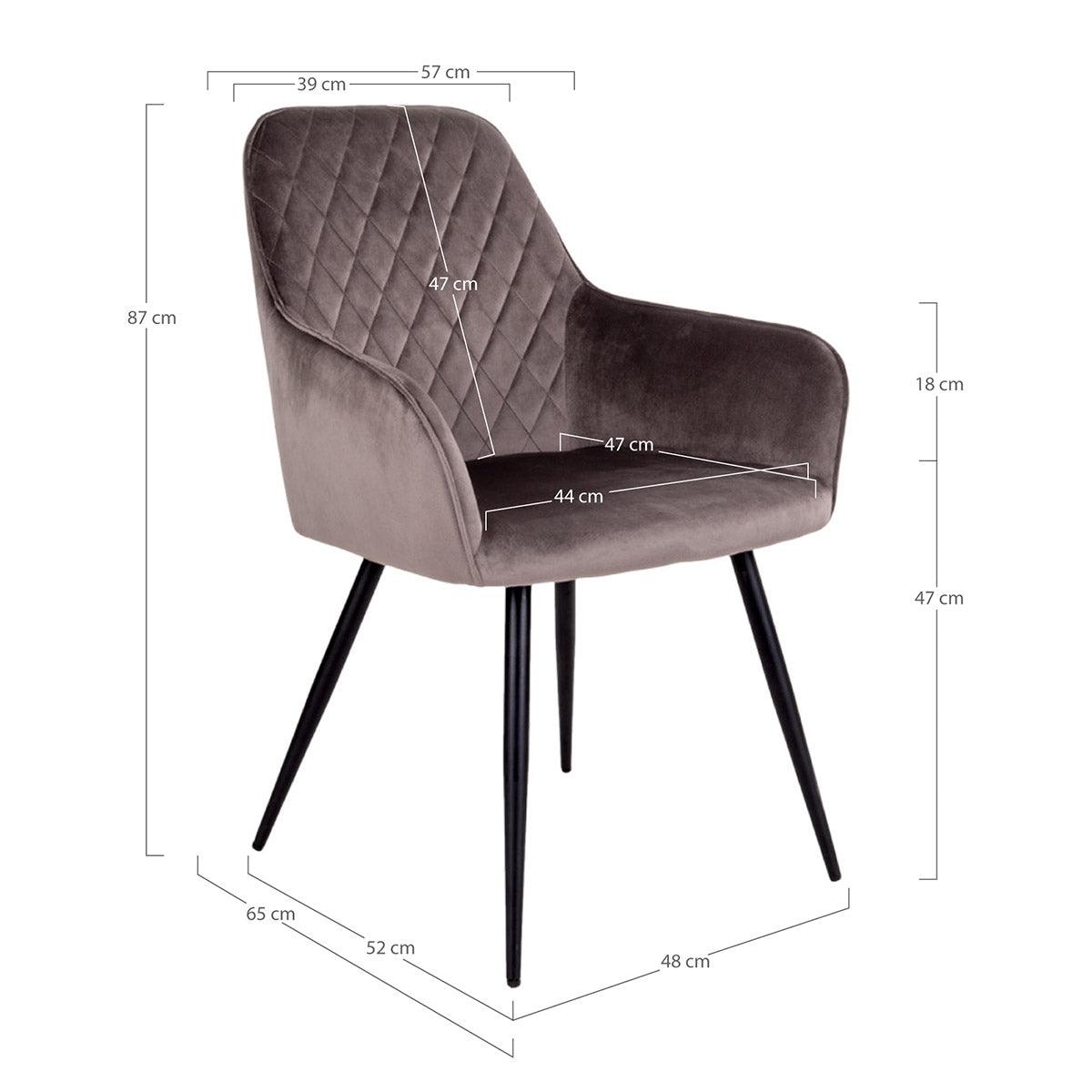 Harbo Velvet Dining Chair (2/Set) - WOO .Design