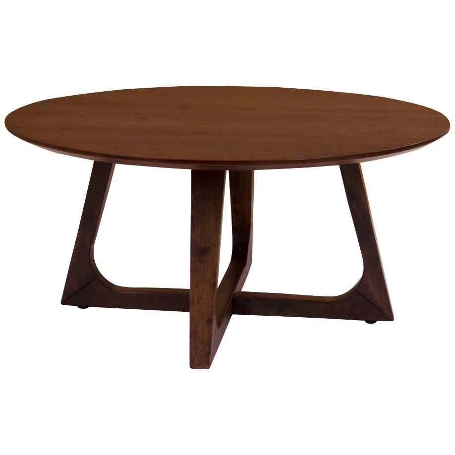Hellerup Walnut Round Coffee Table - WOO .Design