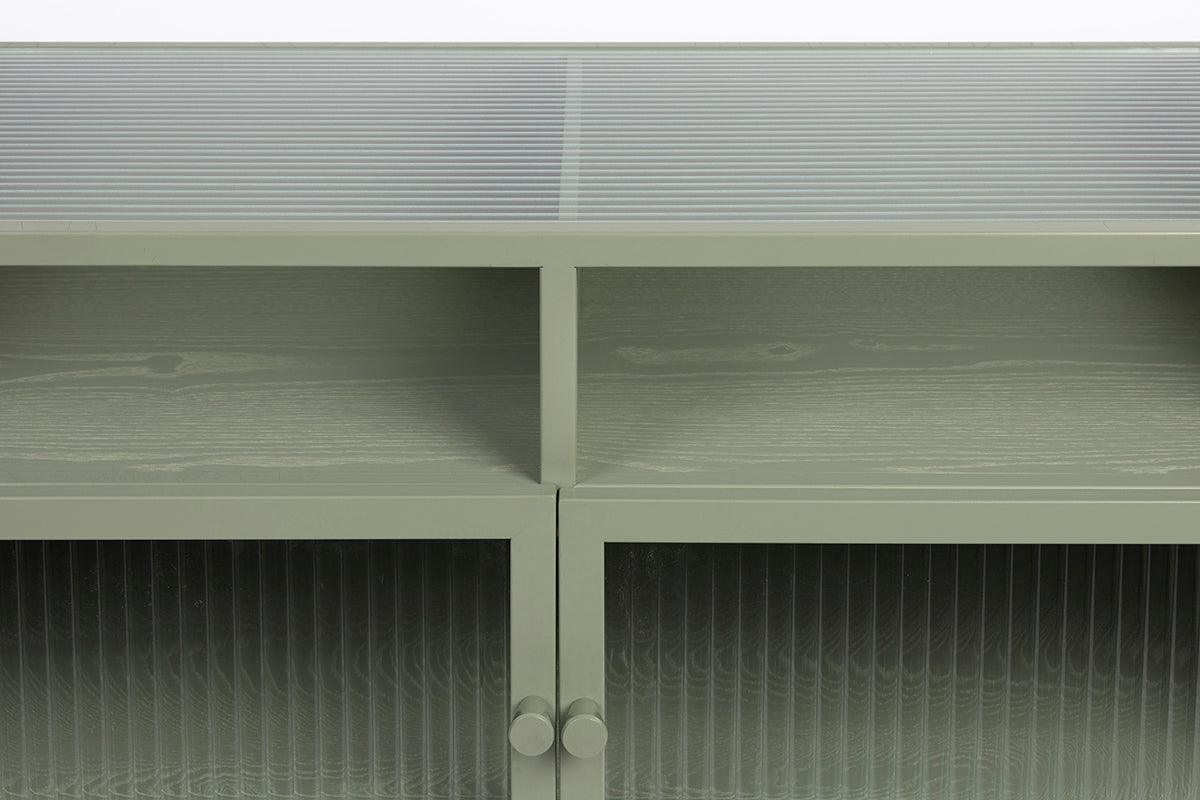 Herbe Green Metal Low Cabinet - WOO .Design