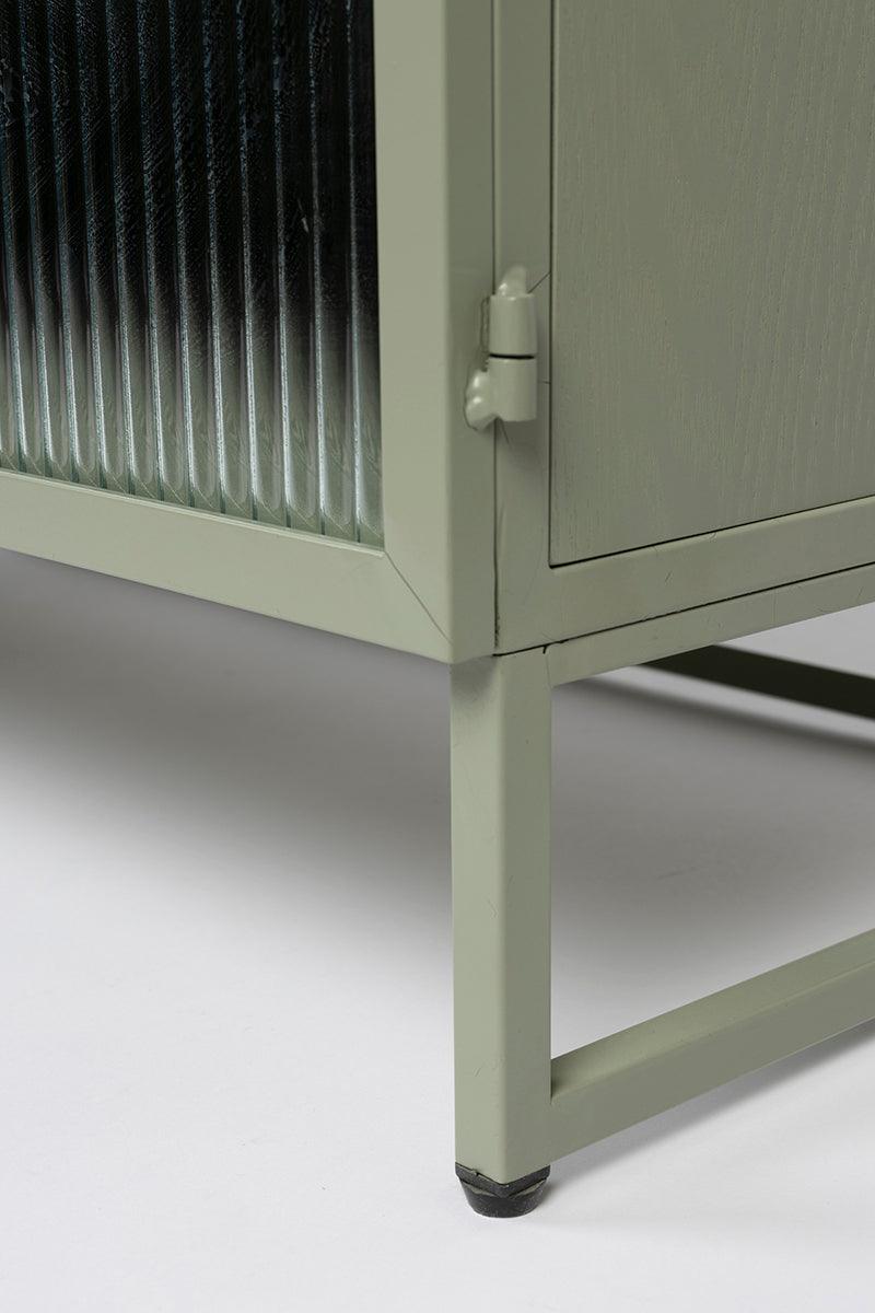 Herbe Green Metal Low Cabinet - WOO .Design