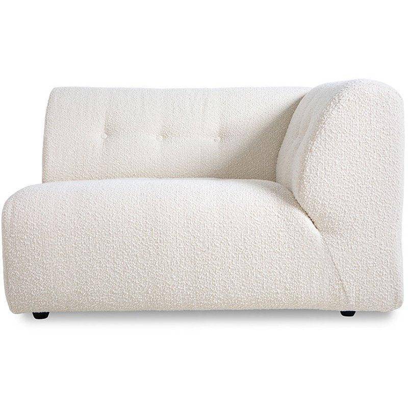 Vint Cream Boucle Couch - Element Right 1.5 Seat