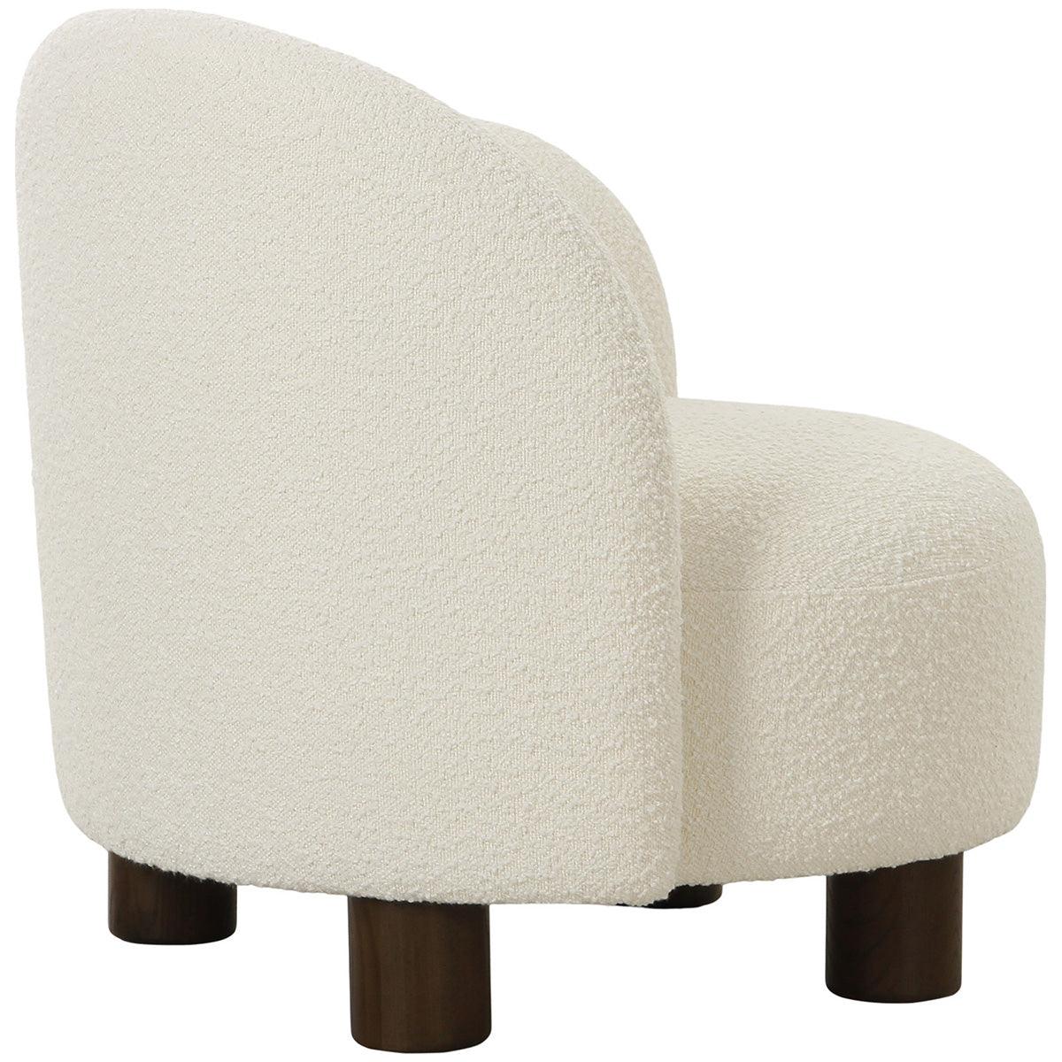 Honolulu White Boucle Lounge Chair - WOO .Design