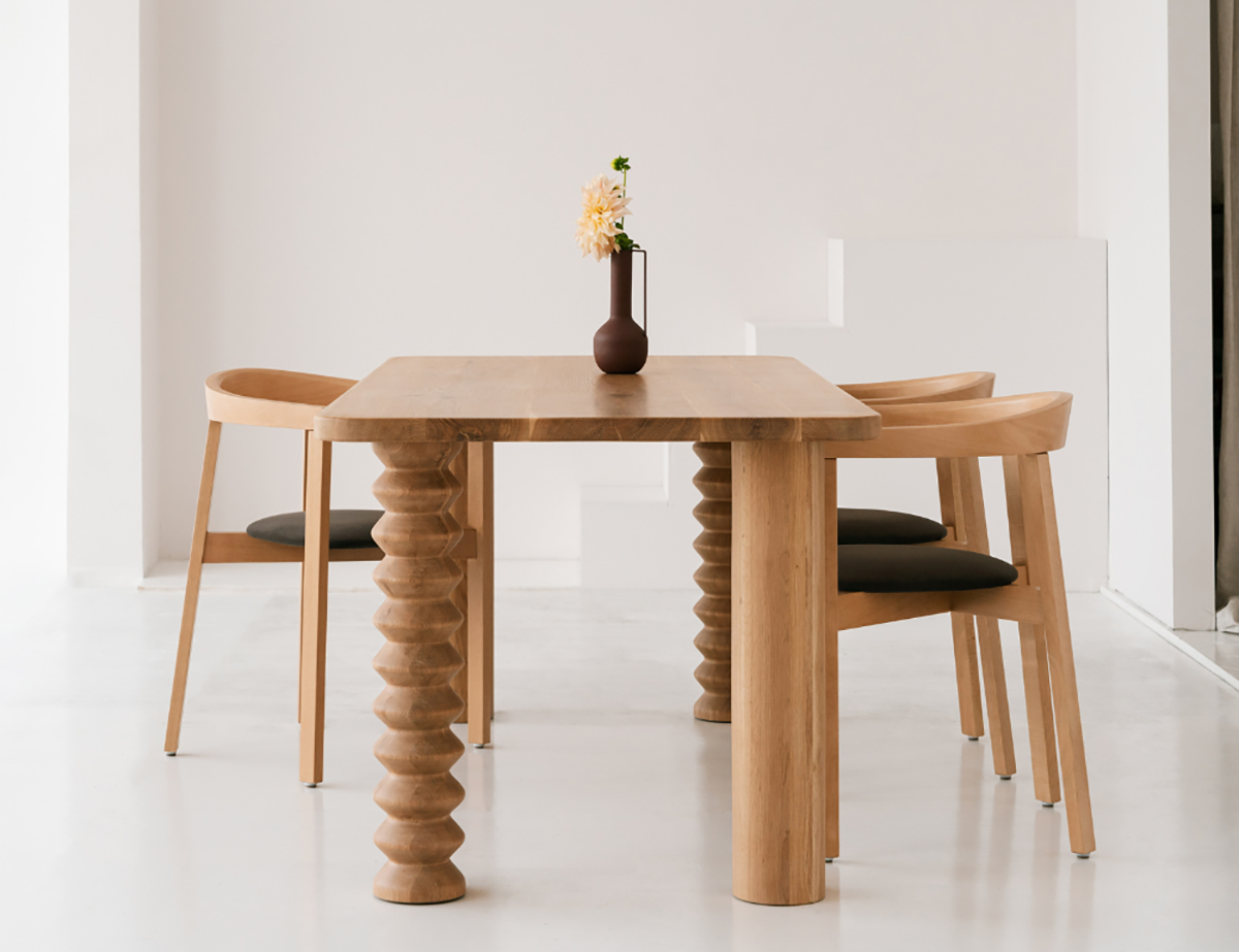 Arta Oak Wood Dining Table