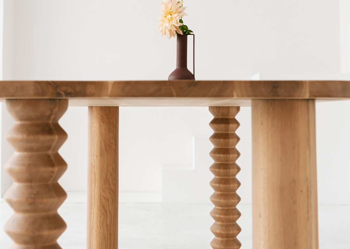 Arta Oak Wood Dining Table