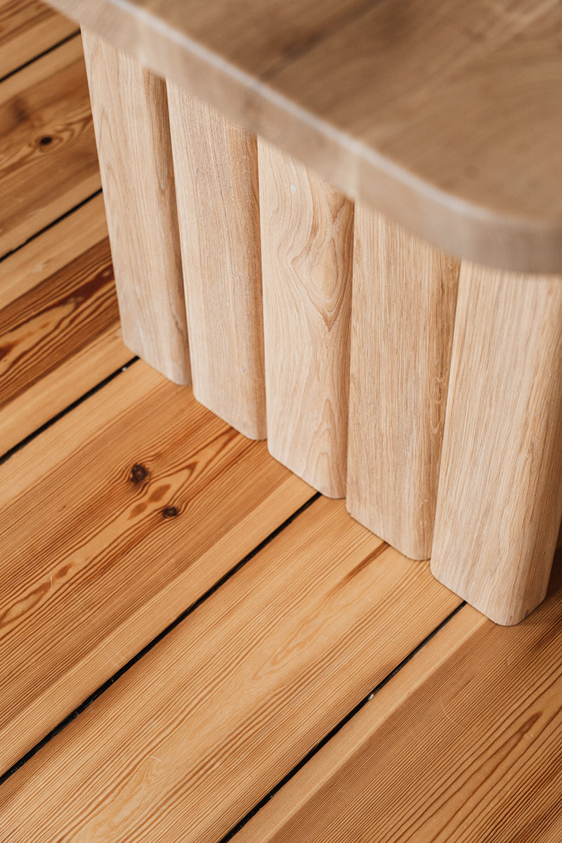 Leon Oak Wood Dining Table