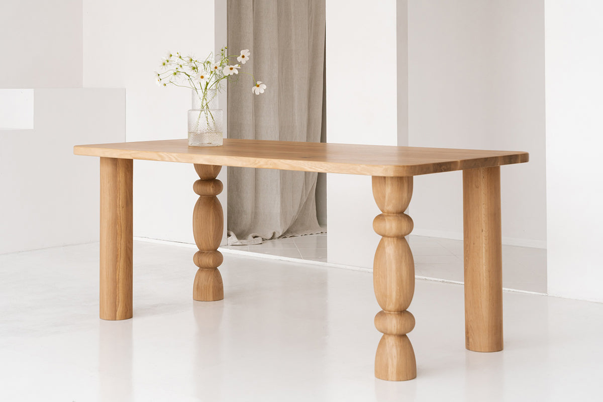 Theo Oak Wood Dining Table