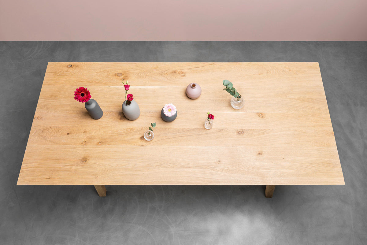 George Oak Wood Dining Table