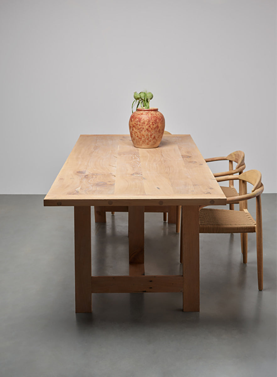 Louis Oak Wood Dining Table