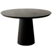 Gio Black Oak Wood Round Dining Table