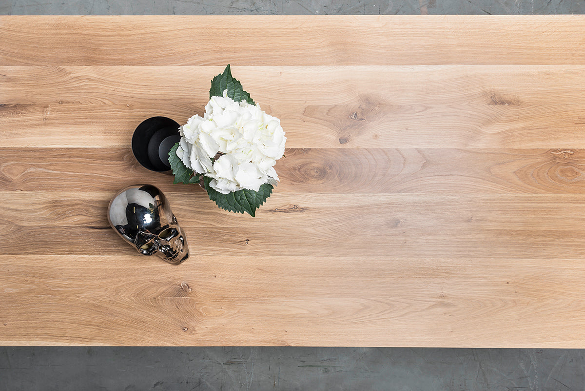 Diamond Oak Wood Dining Table