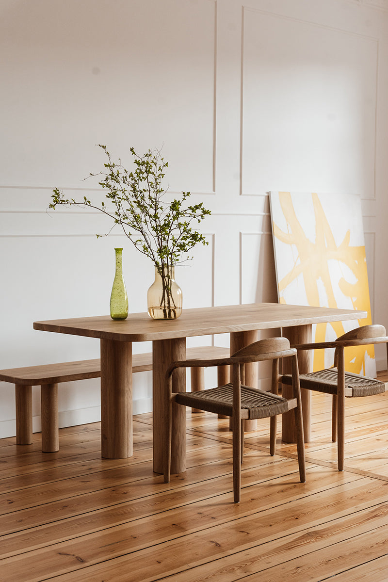 Rollo Oak Wood Dining Table