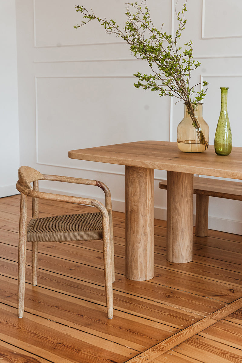 Rollo Oak Wood Dining Table