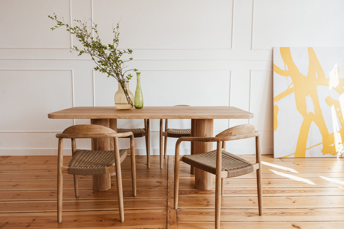 Rollo Oak Wood Dining Table