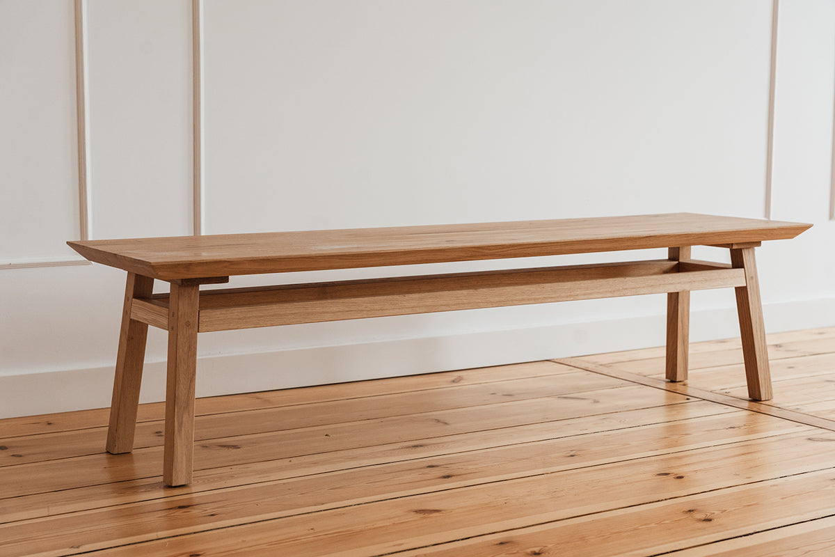 George Oak Wood Bench