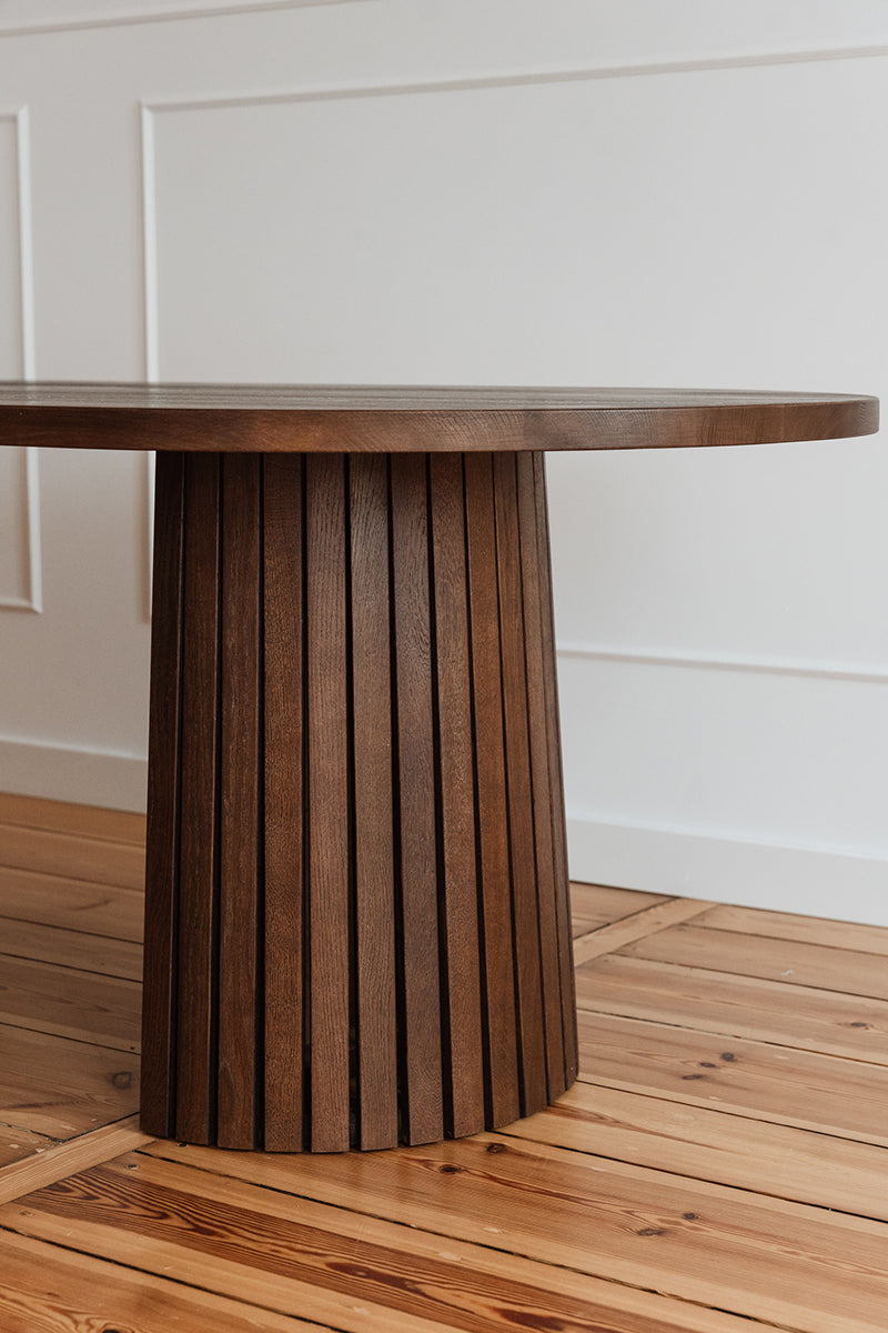 Iggy Oak Wood Oval Dining Table