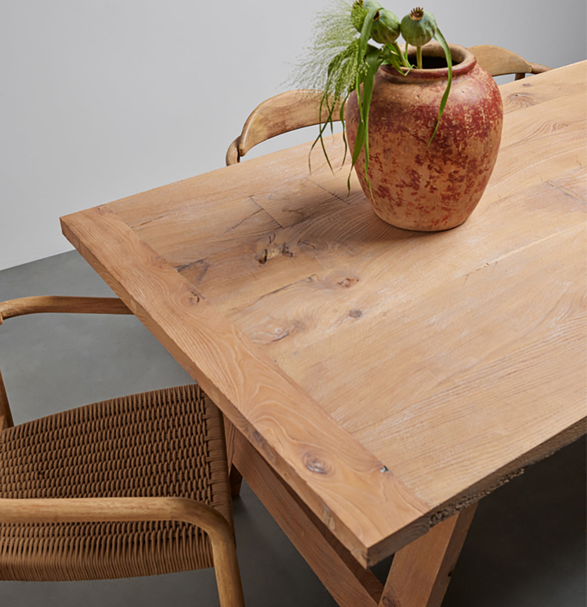 Louis Oak Wood Dining Table