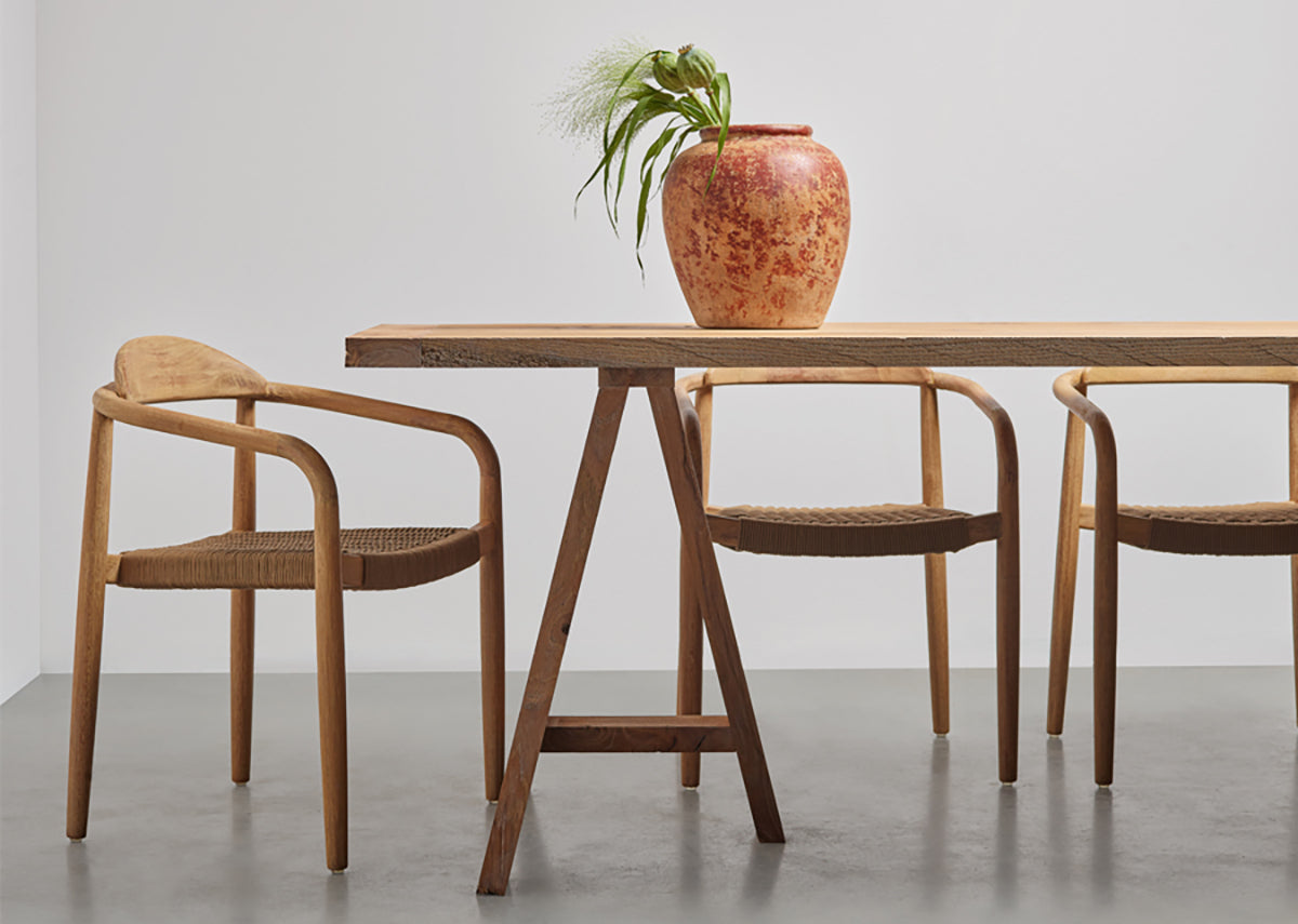 Louis Oak Wood Dining Table