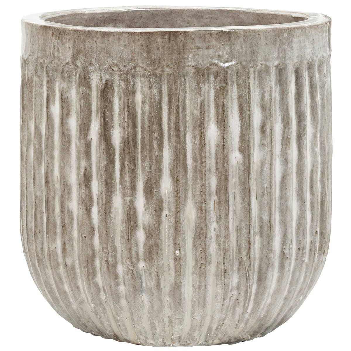 Pharao Antique Grey/Brown Planter (2/Set)