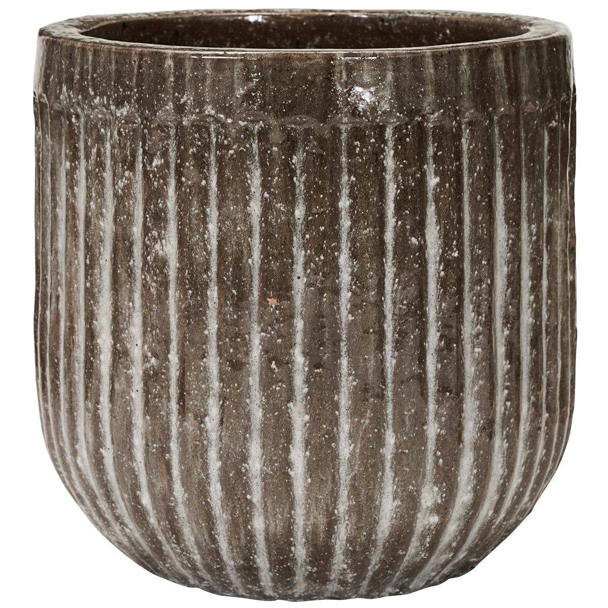 Pharao Antique Grey/Brown Planter (2/Set)