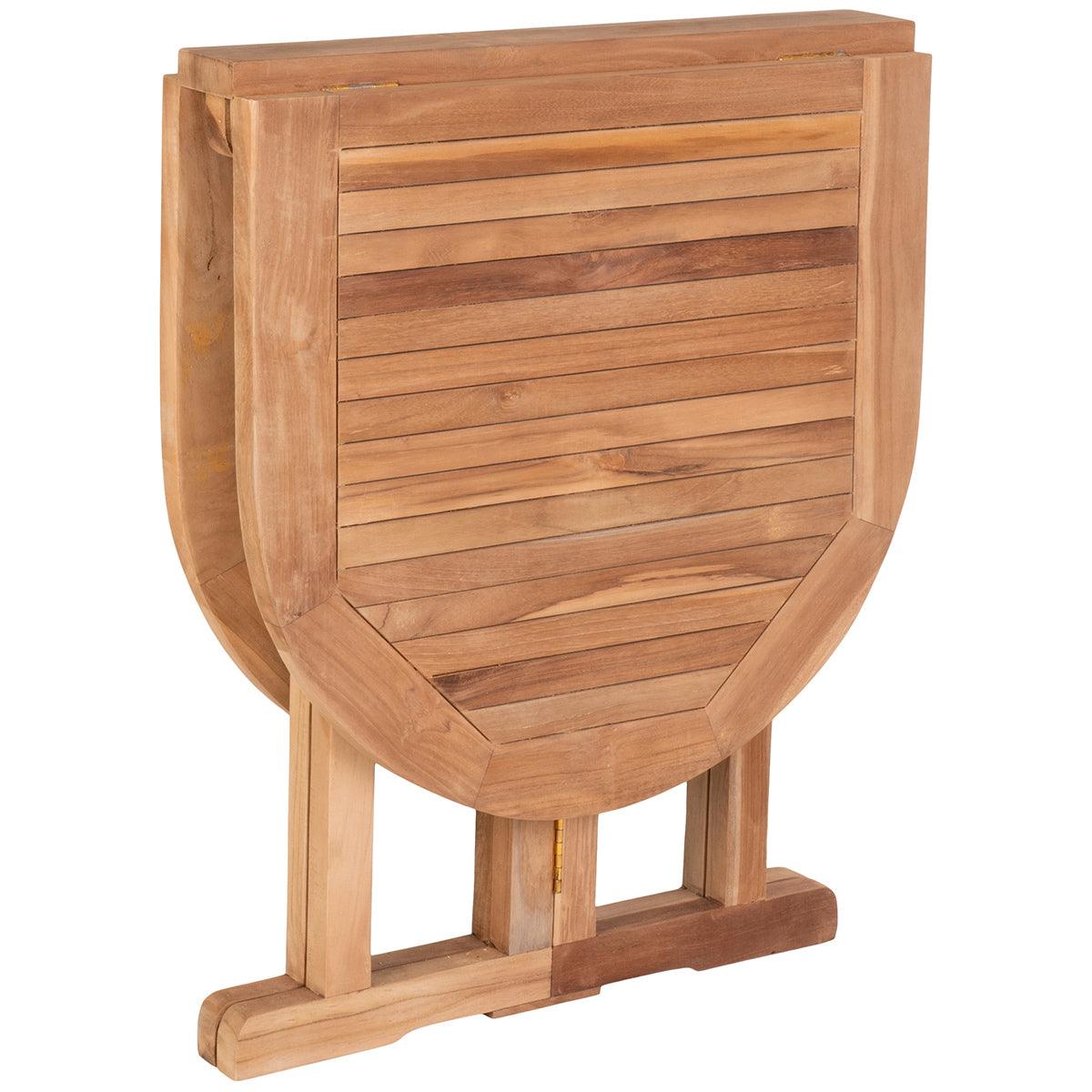 Huelva Natural Teak Wood Balcony Table - WOO .Design
