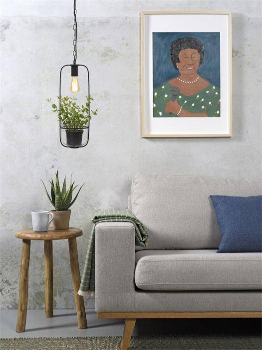 Florence Hanging Lamp with Plant Holder