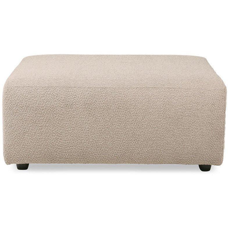 Jax Boucle Taupe Couch - Element Hocker - WOO .Design