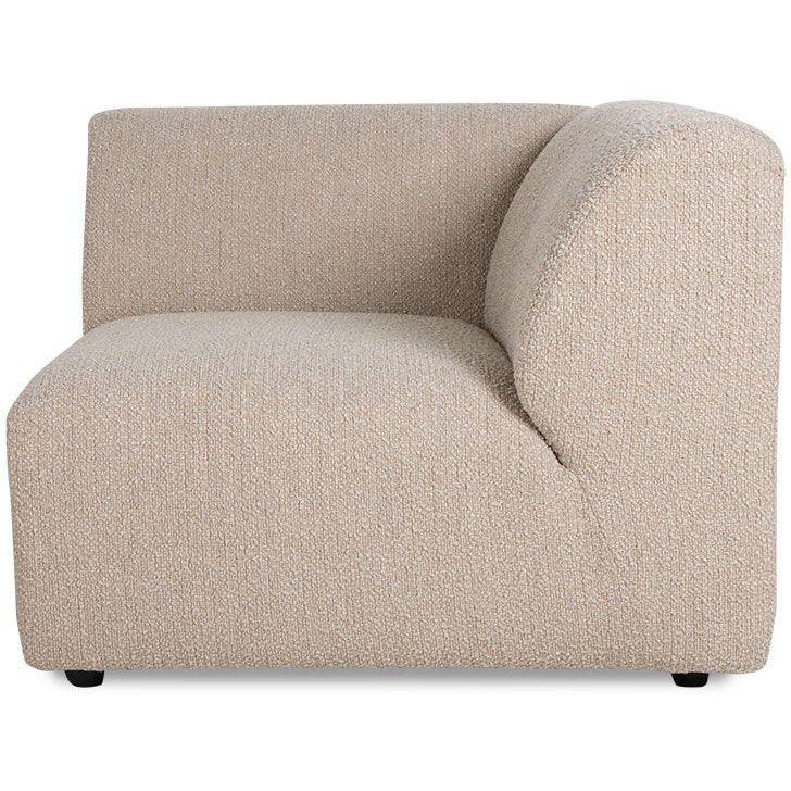 Jax Boucle Taupe Couch - Element Right End - WOO .Design