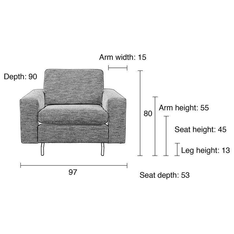 Jean 1 Seater Sofa - WOO .Design