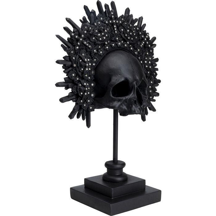 King Skull Black Deco Object