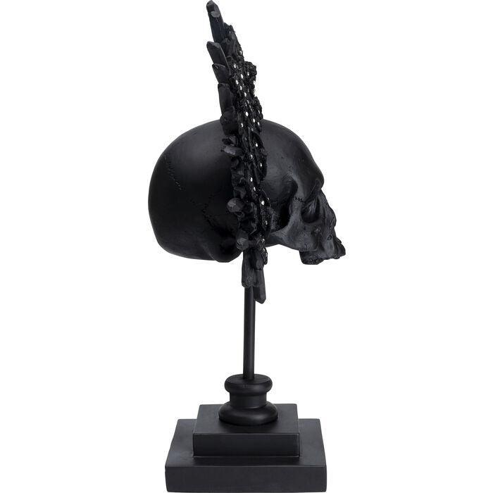 King Skull Black Deco Object