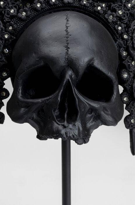 King Skull Black Deco Object