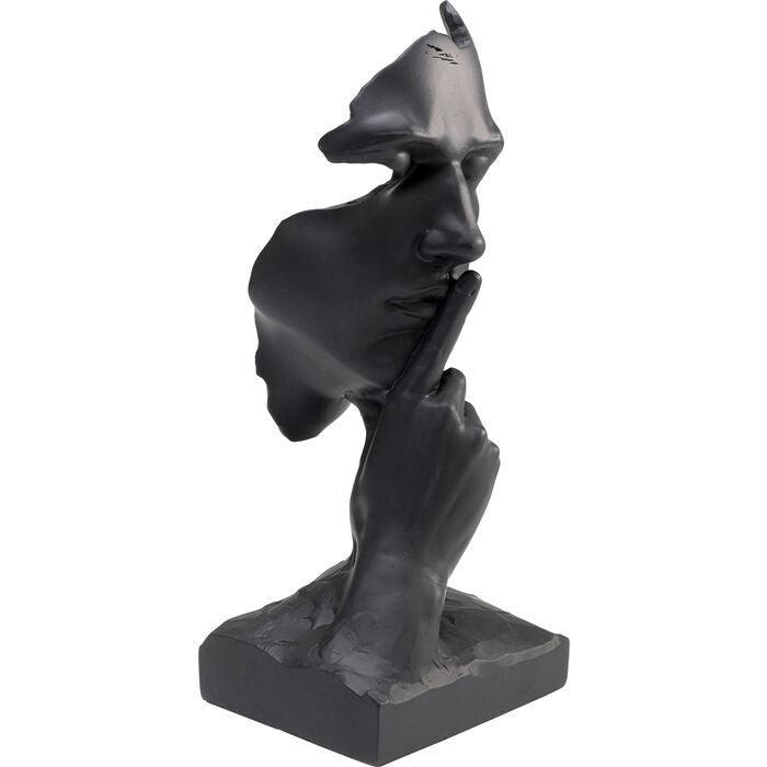 Quiet Face Black Deco Object