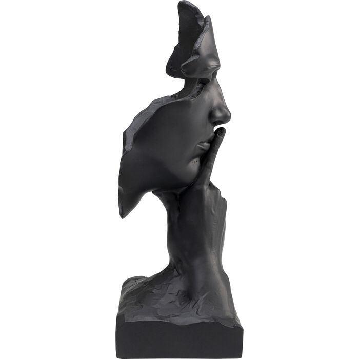 Quiet Face Black Deco Object