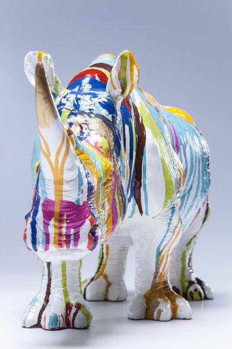 Rhino Multicolour Deco Figurine