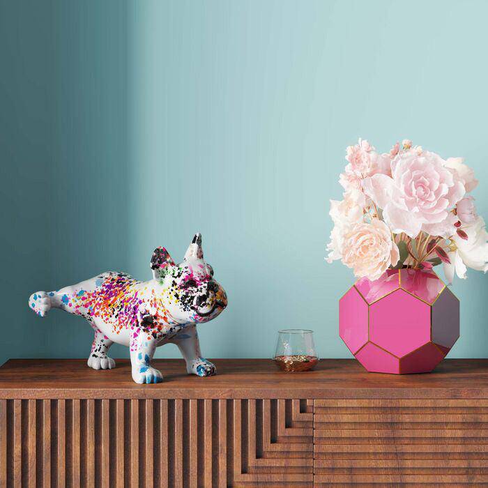 Splash Bulldog Multicolour Deco Figurine