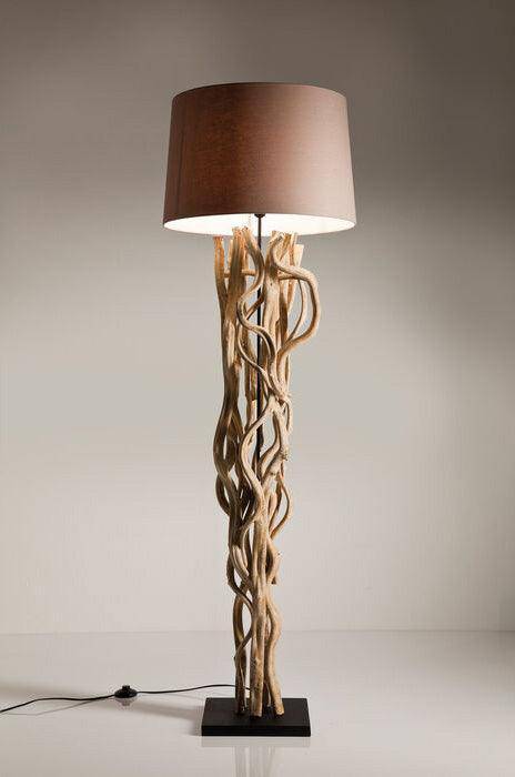 Scultra Acacia Wood Floor Lamp