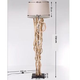 Scultra Acacia Wood Floor Lamp