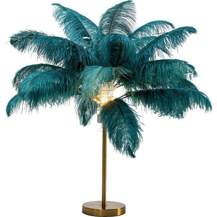 Feather Palm Table Lamp