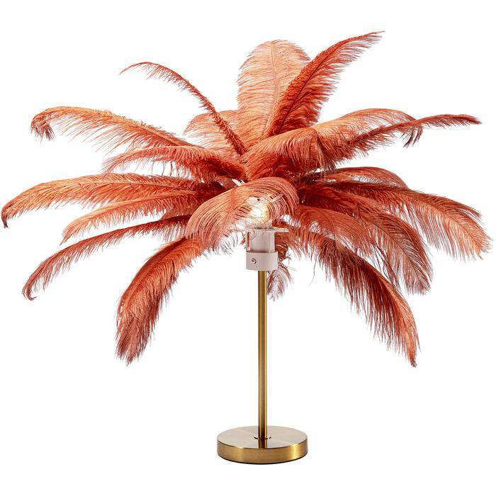 Feather Palm Table Lamp