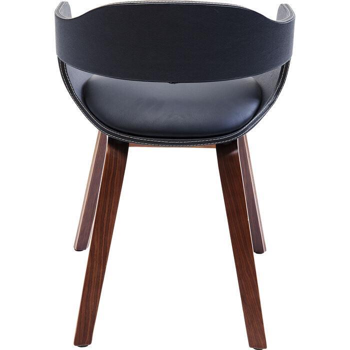 Costa Black Chair with Armrest