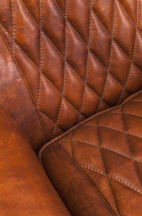 Country Side Brown Leather Armchair