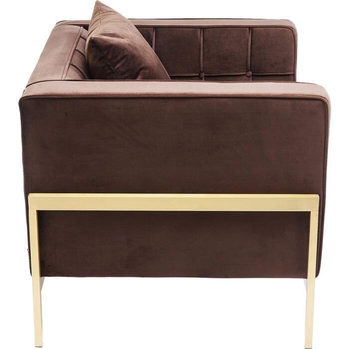 Loft Brown Velvet Armchair