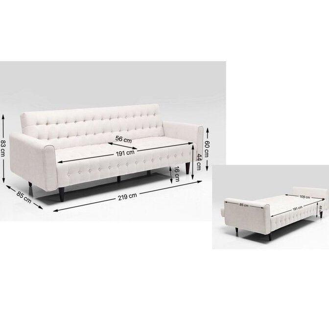 Milchbar Beige Sofa Bed