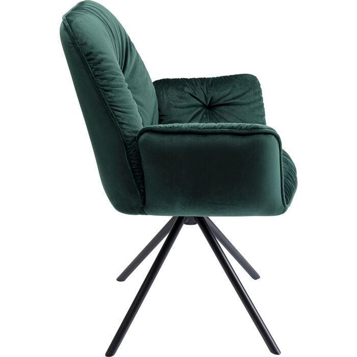 Mila Velvet Chair with Armrest