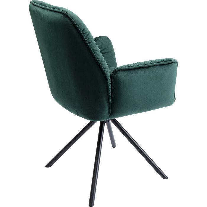 Mila Velvet Chair with Armrest