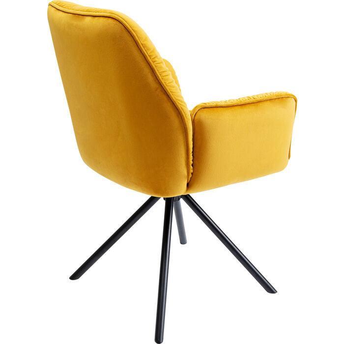 Mila Velvet Chair with Armrest