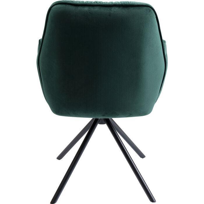 Mila Velvet Chair with Armrest