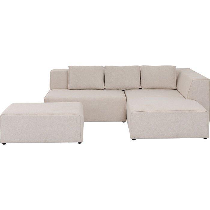 Infinity Ottomane Cream Right Corner Sofa